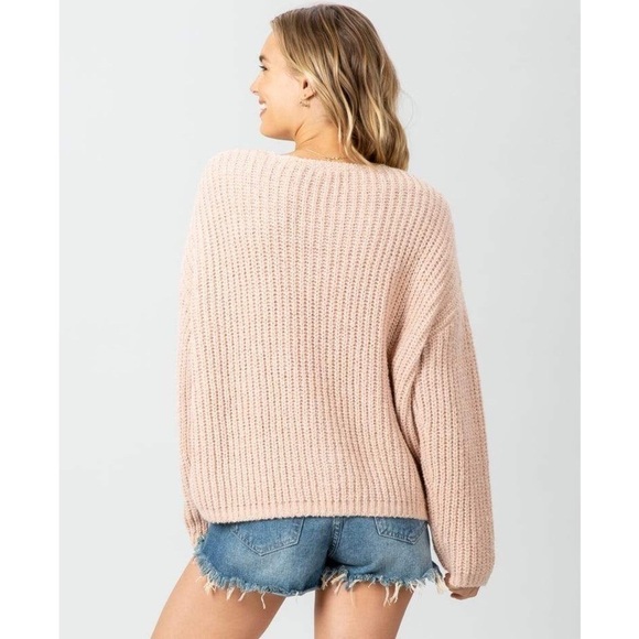 Rip Curl Woven V-Neck Sweater Knit Long Sleeve M - Picture 2 of 11